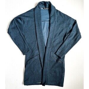 Arc'teryx Women’s Blue Laina Cardigan Size XS Sweater Long Open Front Mid Thigh